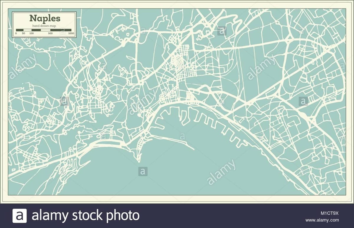 Napoli İtalya şehir haritası