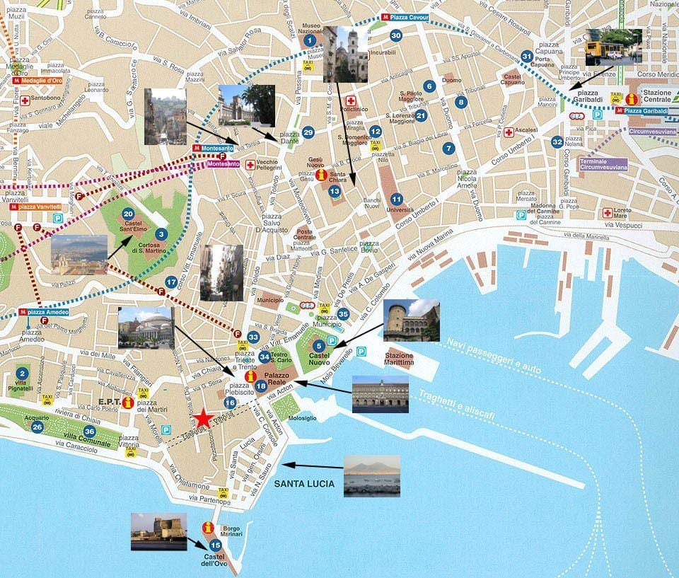 Napoli Limanı haritası