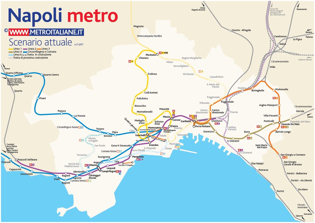 Napoli harita metro