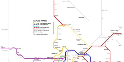 Napoli İtalya metro haritası