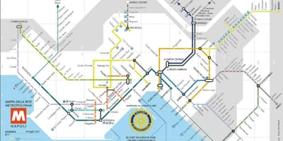 Napoli İtalya metro haritası