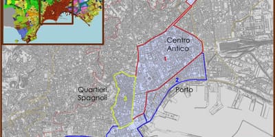 Napoli haritası tarihi merkezi
