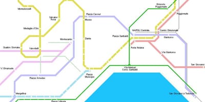 Napoli tramvay haritası 