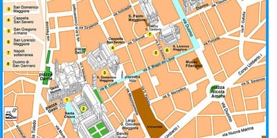 Spaccanapoli, Napoli haritası 